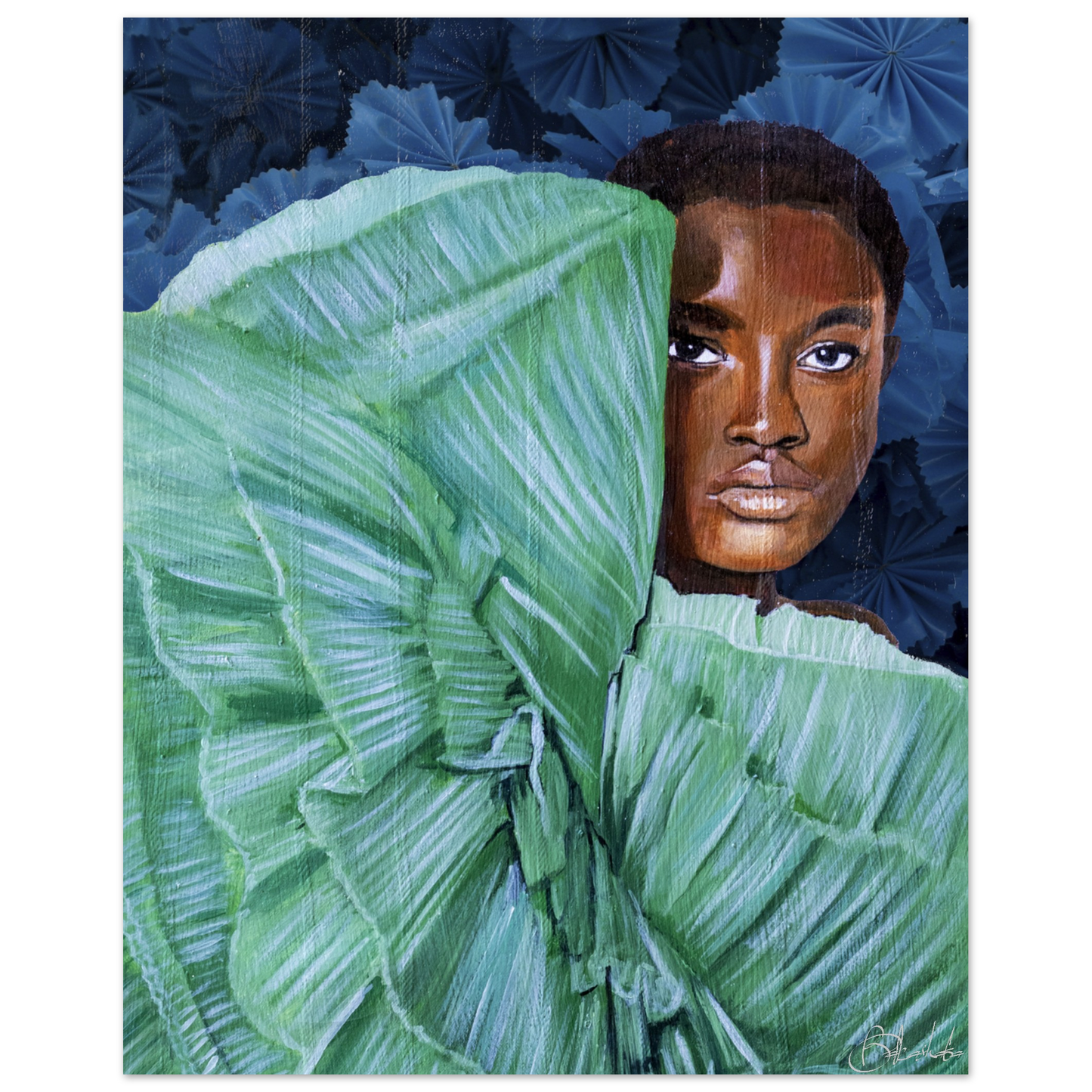 Peek a Boo | Blu Royal | Poster - ROO7ED