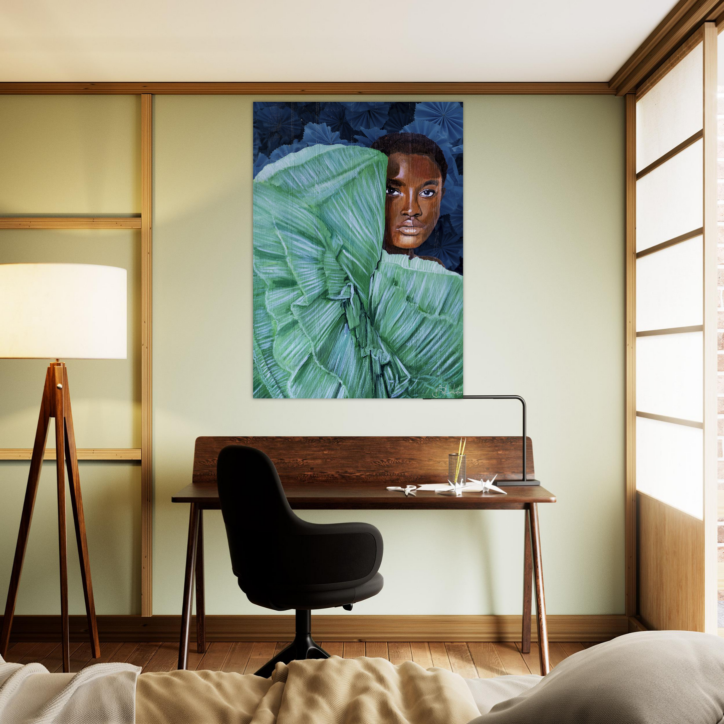 Peek a Boo | Blu Royal | Poster - ROO7ED