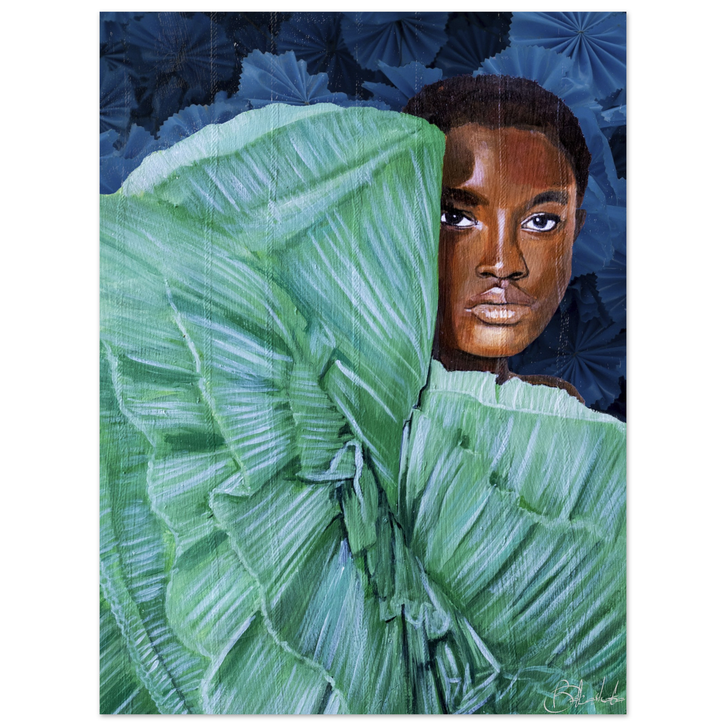 Peek a Boo | Blu Royal | Poster - ROO7ED