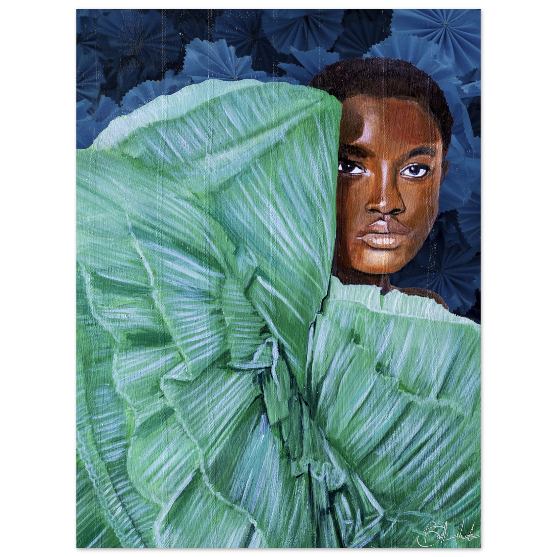 Peek a Boo | Blu Royal | Poster - ROO7ED