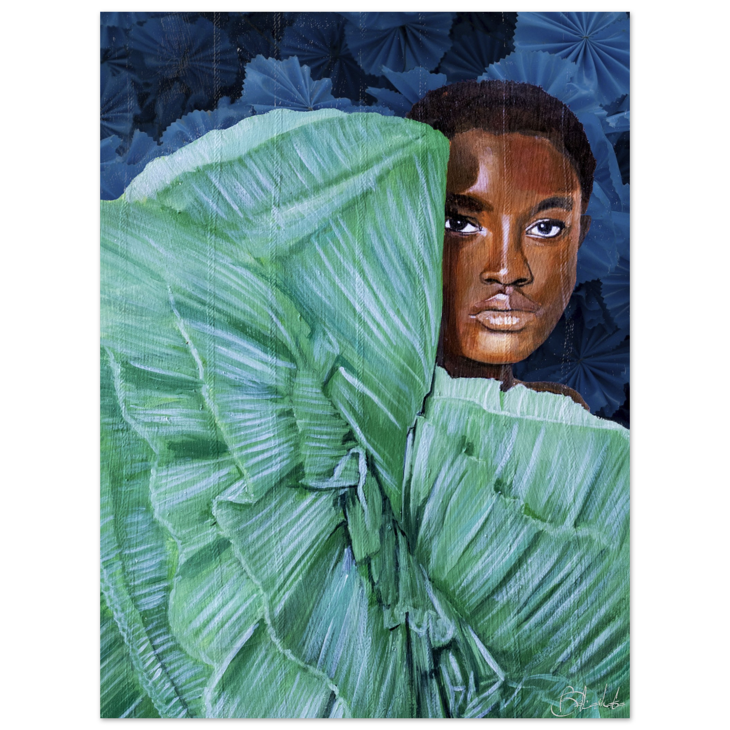 Peek a Boo | Blu Royal | Poster - ROO7ED