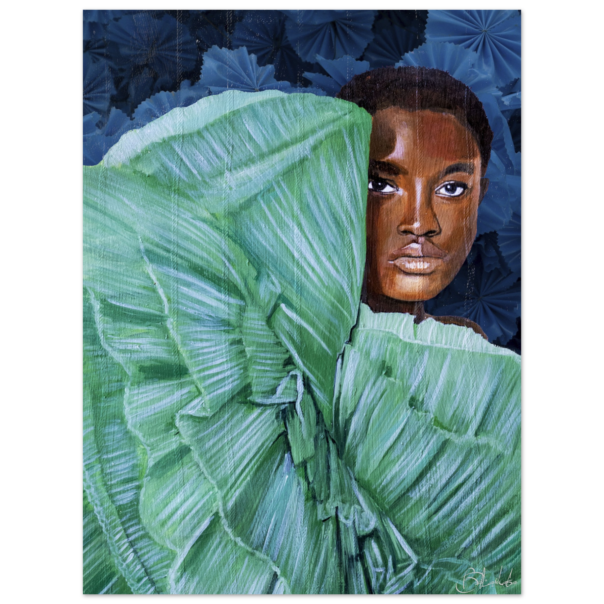 Peek a Boo | Blu Royal | Poster - ROO7ED