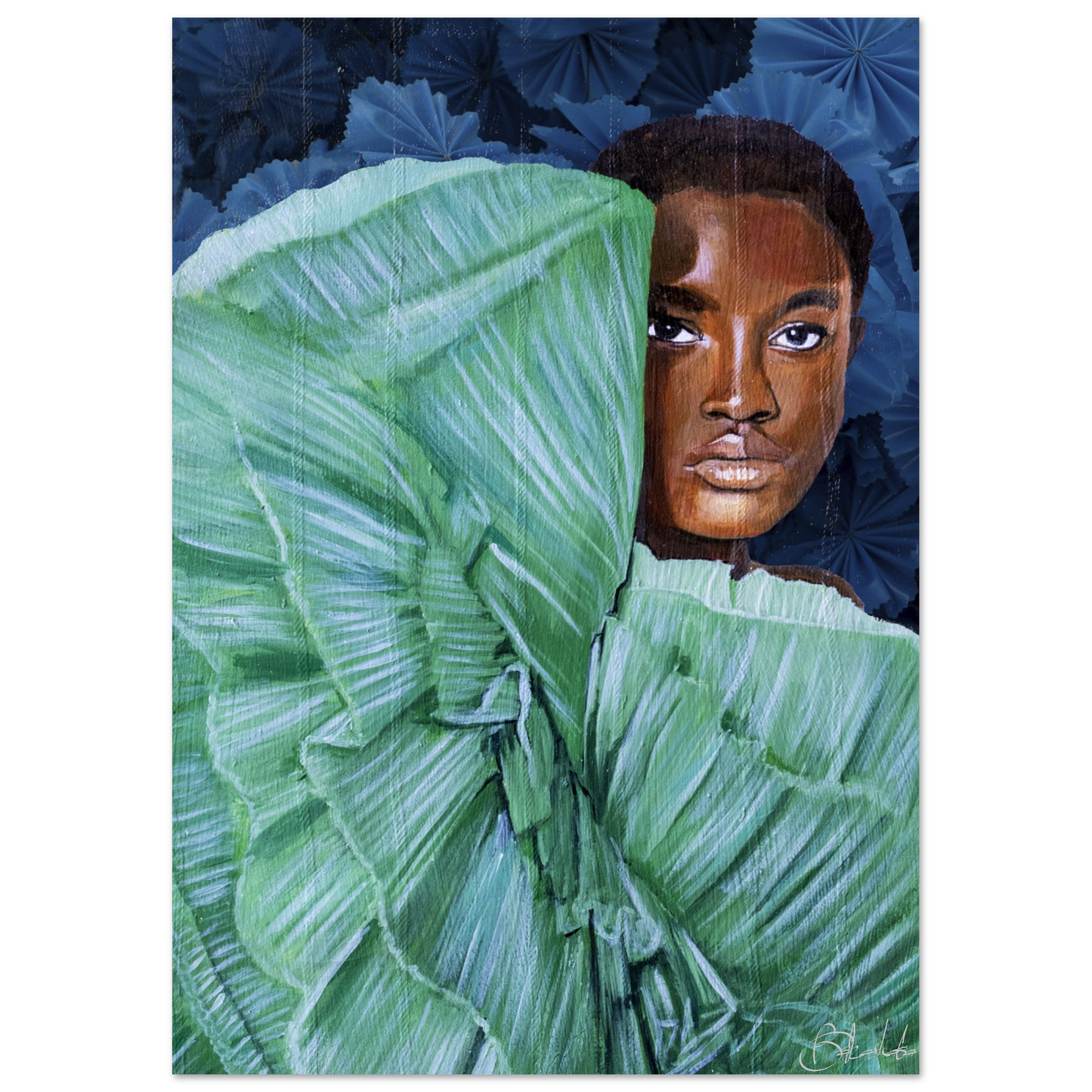 Peek a Boo | Blu Royal | Poster - ROO7ED