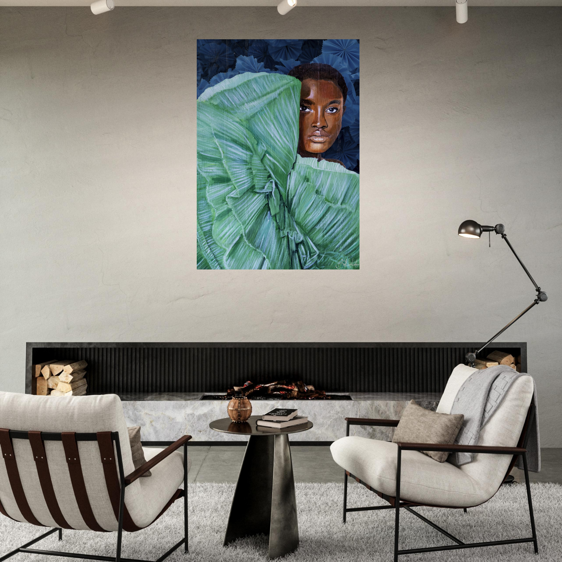 Peek a Boo | Blu Royal | Poster - ROO7ED