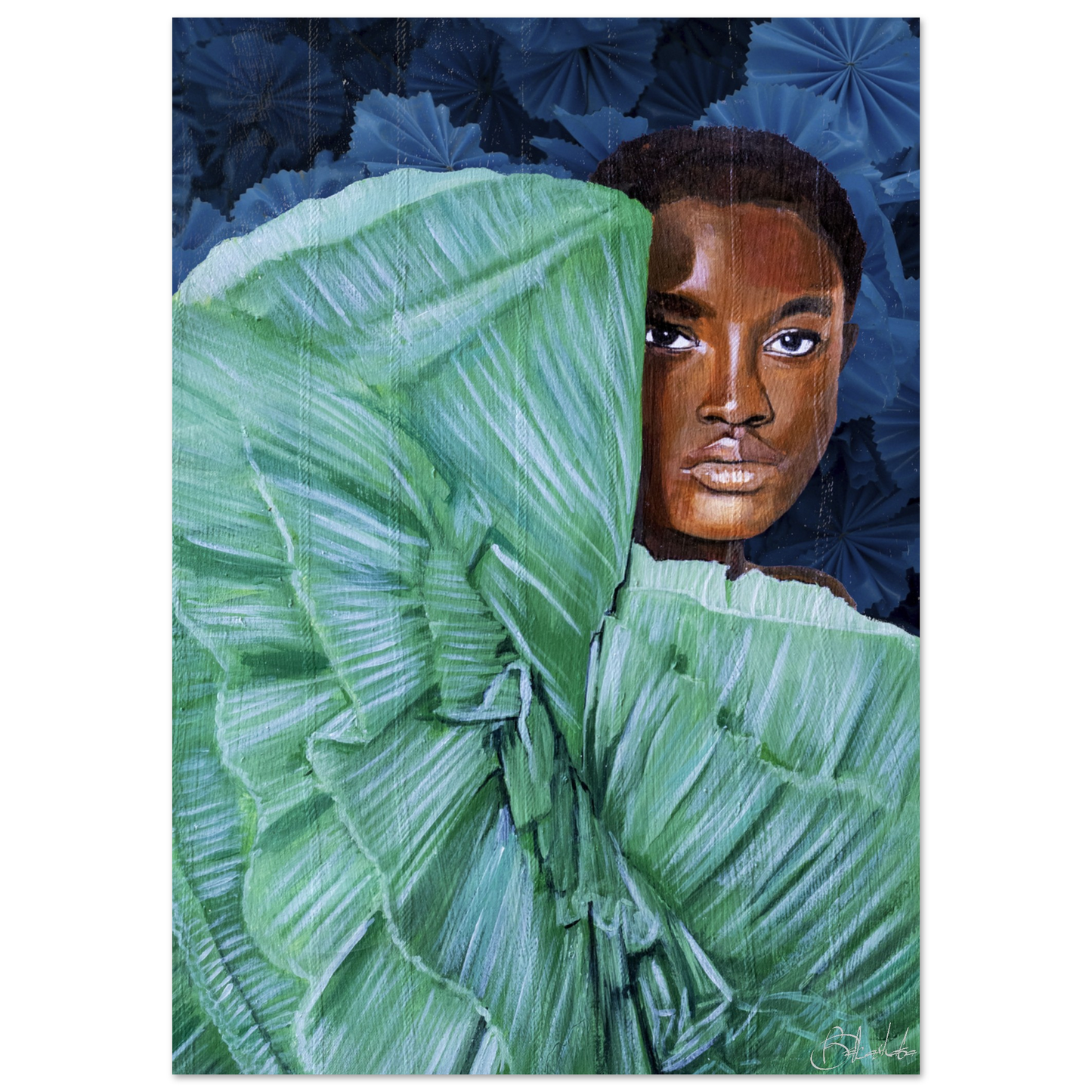 Peek a Boo | Blu Royal | Poster - ROO7ED