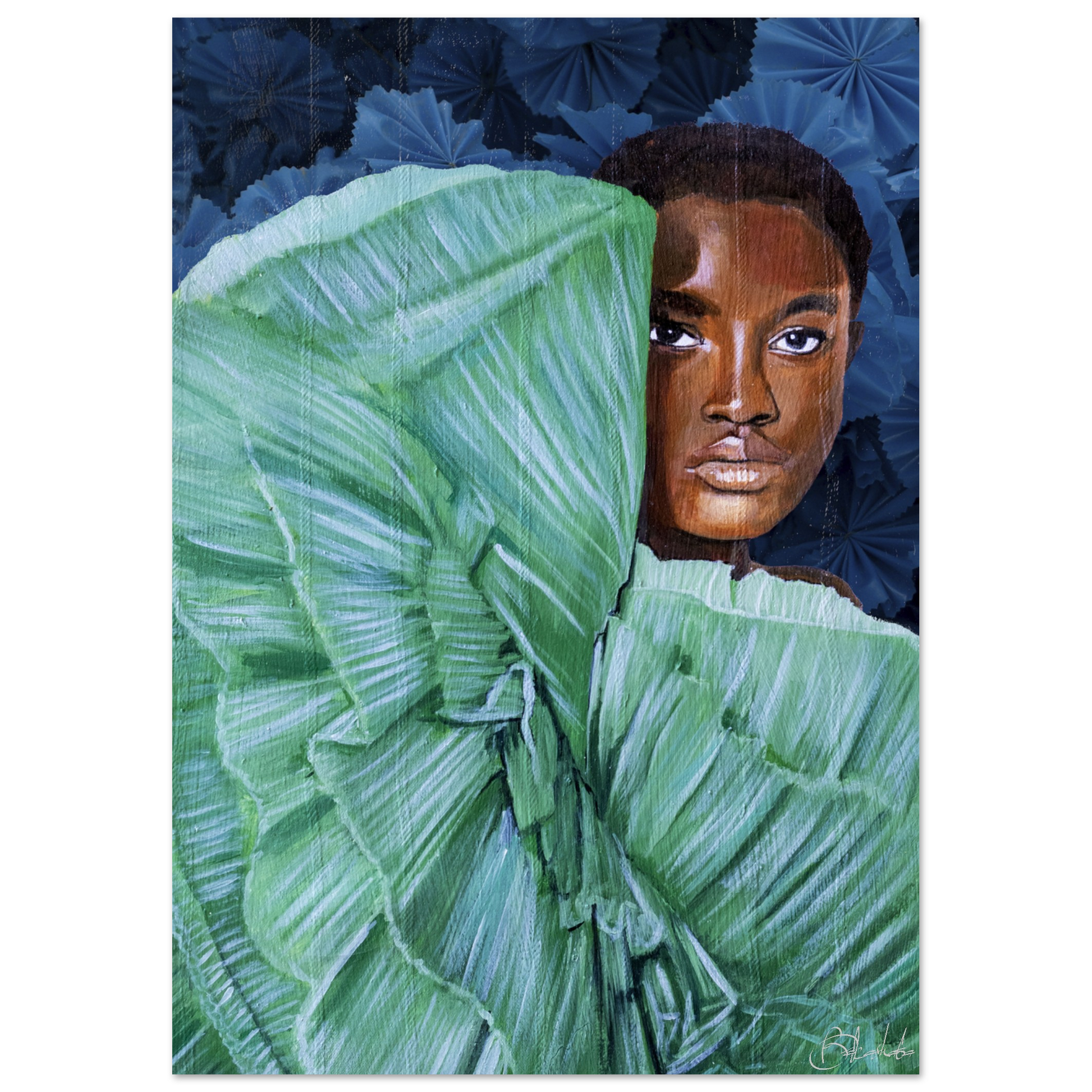 Peek a Boo | Blu Royal | Poster - ROO7ED