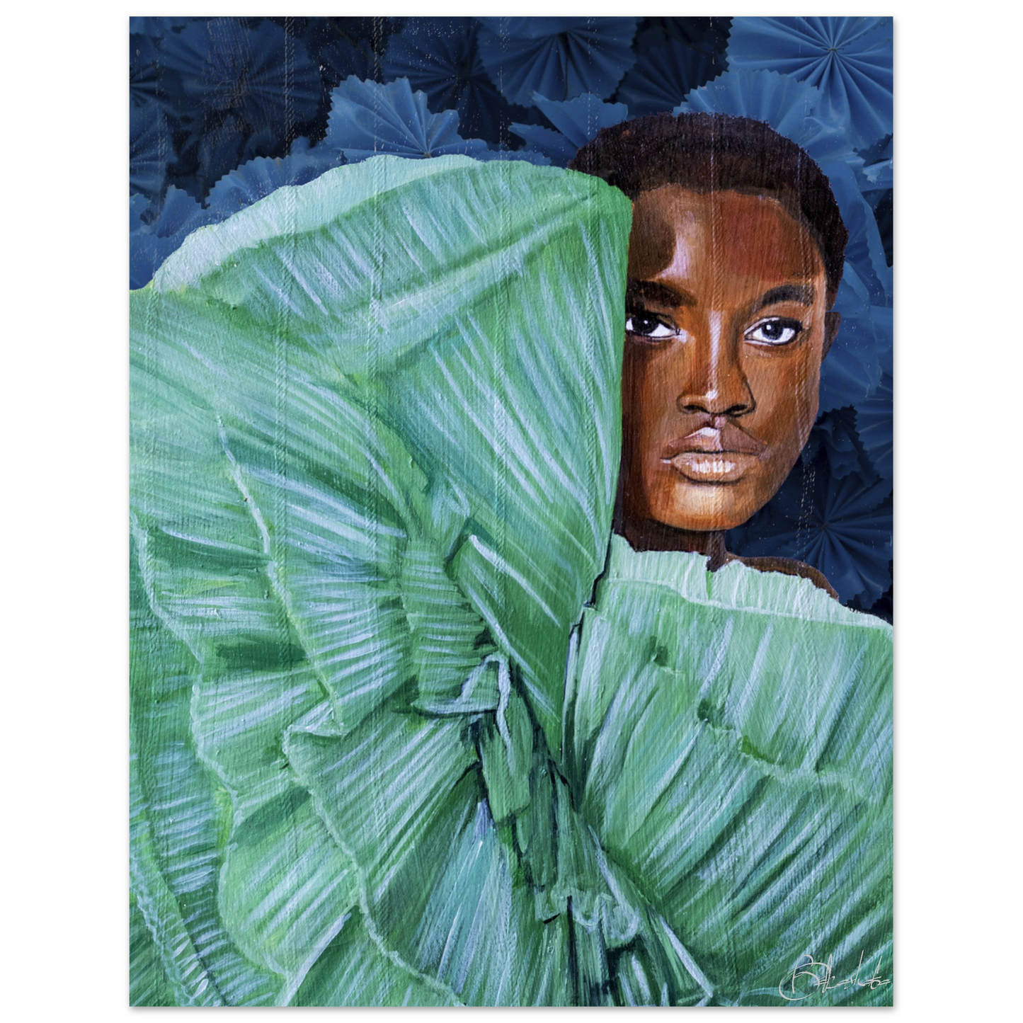 Peek a Boo | Blu Royal | Poster - ROO7ED