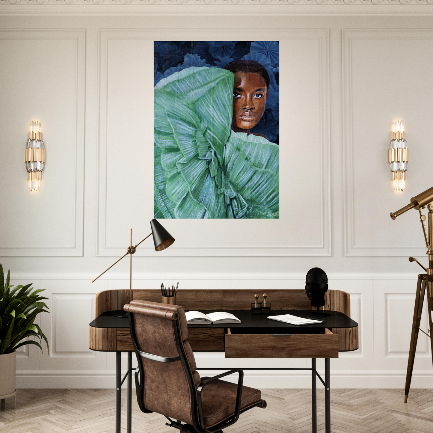 Peek a Boo | Blu Royal | Poster - ROO7ED