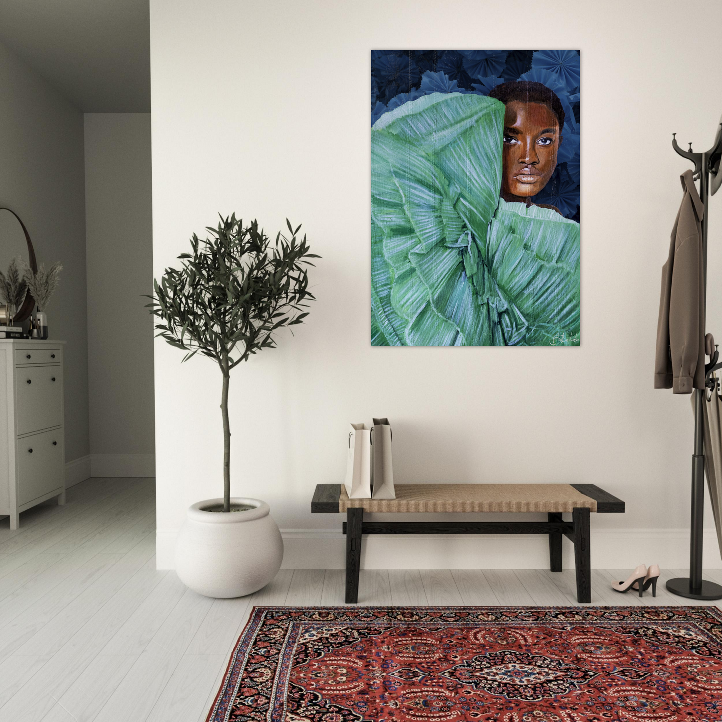 Peek a Boo | Blu Royal | Poster - ROO7ED